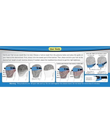 Quality Time Fade Guide & Neck Hair Template - Adjustable DIY Haircut Tool for Fades Tapers & Buzz Cuts | Made in USA - Buy Online on GoSupps.com