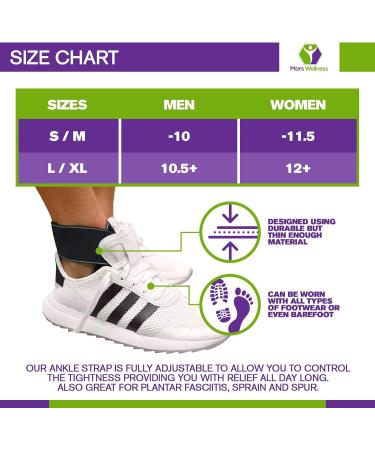 MARS WELLNESS Achilles Tendonitis Support Ankle Brace - Gel Buttress Pad for Plantar Fasciitis Relief - All Day Comfort Small/Medium - Buy Online on GoSupps.com