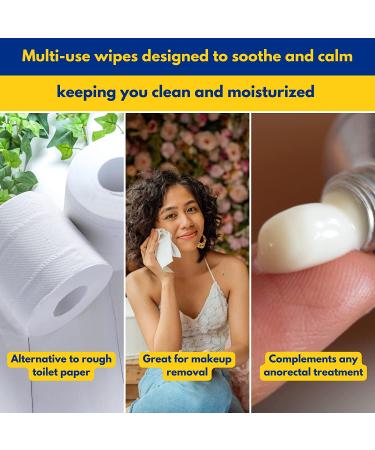 Organic Soothing Wipes for Hemorrhoid Treatment - 60 Count - Buy Online on GoSupps.com