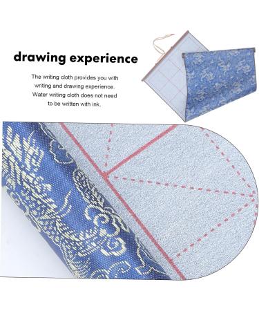 TEHAUX Brush Calligraphy Practice Daily Use Calligraphy Cloth Study Accessory Household Material Brocade Blue 75X38CM - Buy Online on GoSupps.com