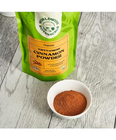 Organic Cinnamon Powder | 100% Pure Vietnamese Spice | Sustainably Harvested | Kosher | 1 lb - Buy Online on GoSupps.com