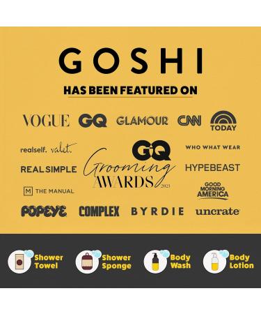 GOSHI Exfoliating Shower Sponge - Rip-Resistant & Rapid-Drying Bath Sponge for All Skin Types - Brick Red - Japan Made | International Shipping - Buy Online on GoSupps.com