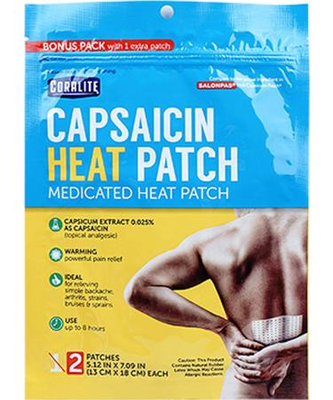 Capsaicin Heat Patches for Back Arthritis Pain Relief - Buy Online on GoSupps.com