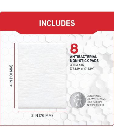 Care Science Non-Stick Pads 3 x 4 in 8 ct - Wound Coverings, 8 Count - Buy Online on GoSupps.com