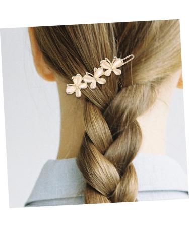 FRCOLOR 1pc Hairpin Barrette Pearl Hair Pin Crystal Headpiece Crystal Hair Clips Rhinestone Hair Clips Pearl Hair Clips Rhinestone Headpiece Headdress Flower Clip Copper White The Side - Buy Online on GoSupps.com