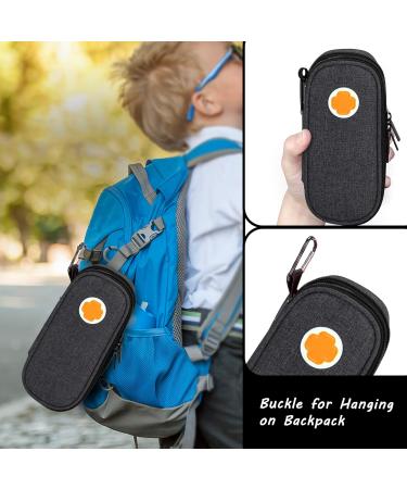 Buy Curmio Double Layer Adrenaline Travel Bag - Portable Storage for EpiPens AUVI-Q & Asthma Inhaler | Black - Buy Online on GoSupps.com