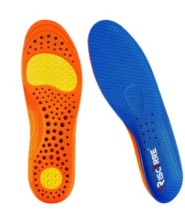Insoles for Men and Women- Shock Absorption Cushioning Sports Comfort Inserts, Breathable Shoe Inner Soles for Running Walking,Hiking,Working M:Men's:7.5-10 |Women's:8.5-11