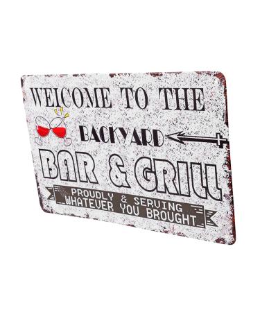 Yardenfun 1pc Tin Painting Beer Signs Antique Decor Retro Decor Backyard Quote Sign Metal Sign Coffee Plaque