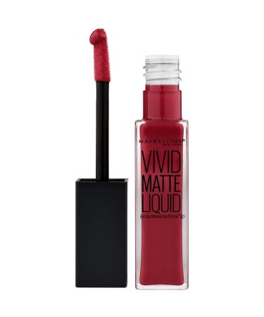 Maybelline New York Color Sensational Vivid Matte Liquid Lipstick  Red Punch  0.26 fl. oz. 0.26 Fl Oz (Pack of 1) Red Punch - Buy Online on GoSupps.com