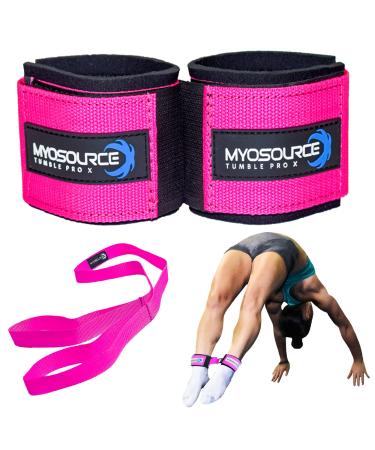 Tumble Pro X Ankle Straps  Cheerleading Gymnastics Tumbling Trainer Aid  Defrogger Keeps Ankles Together During Stunting Standing Back Tuck Handspring Training  Available in Blue and Pink - Buy Online on GoSupps.com