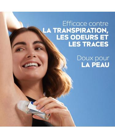 NIVEA Black & White Invisible Roll-on Deodorant (6 x 50ml) women's deodorant against white and yellow marks anti-perspirant anti-odor & humidity effective protection for 72 hours alcohol-free - Buy Online on GoSupps.com