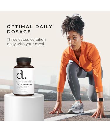 Daily Defense Liver Cleanse and Detox & Repair Formula - Liver Support Supplement with Artichoke Extract for Liver Health - Milk Thistle Liver Detox with Dandelion Leaf Extracts - 60 Capsules - Buy Online on GoSupps.com