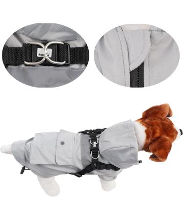 Waterproof Dog Cloak & Windproof Coat for Small & Medium Dogs | Gray - Perfect Fit for Any Adventure - Buy Online on GoSupps.com