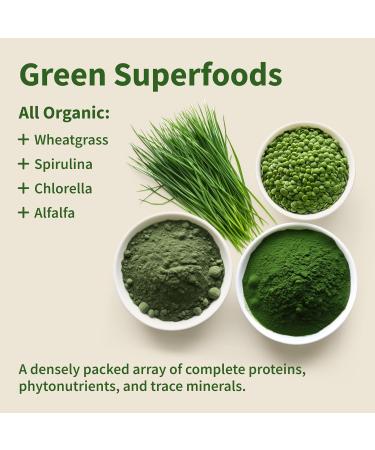 Buy Snap Supplements USDA Organic Spirulina & Chlorella Capsules - Green Superfoods for Energy & Metabolic Health - 120 Capsules - Buy Online on GoSupps.com