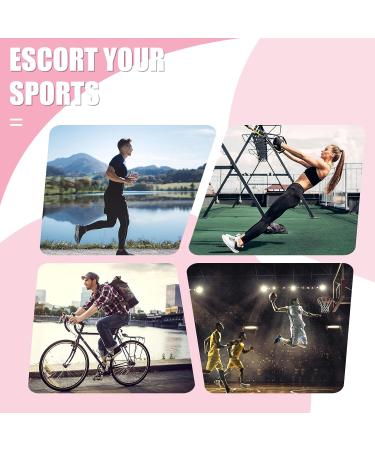 4Pcs Elastic Calf Compression Sleeves - Unisex Calf Support for Varicose Vein & Injury - Pink&Blue - Buy Online on GoSupps.com