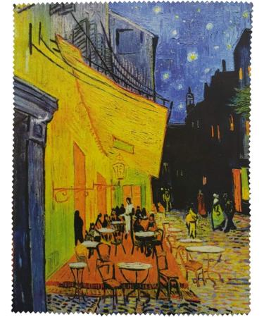 Buy Premium Vincent Van Gogh Caf Terrace at Night Oil Painting Eyeglass Case & Microfiber Cloth - Art-Inspired Accessories for Safe Eyewear - International Shipping Available - Buy Online on GoSupps.com