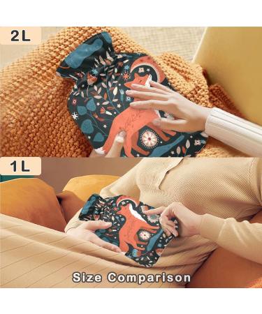 Shop Naanle Moon Fox Hot Water Bottle - 1L Transparent Heating Bag for Pain Relief & Cold Therapy | International Shipping - Buy Online on GoSupps.com