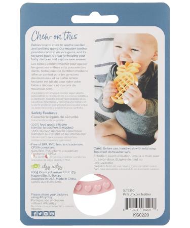 Itzy Ritzy Silicone Baby Teether - BPA-Free Infant Teether for Soothing Sore Gums - Unicorn Design - Buy Online on GoSupps.com