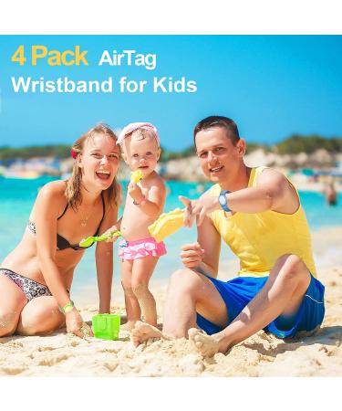 4 Pack Wristband for Airtag Kids  GPS Bracelet for Kids Compatible with Apple Air Tag  Nylon Watch Band Tracker Case Strap Holder Accessories for Toddler Child Adult  Adjustable Anti-Lost Nilong-Rainbowlanlv - Buy Online on GoSupps.com