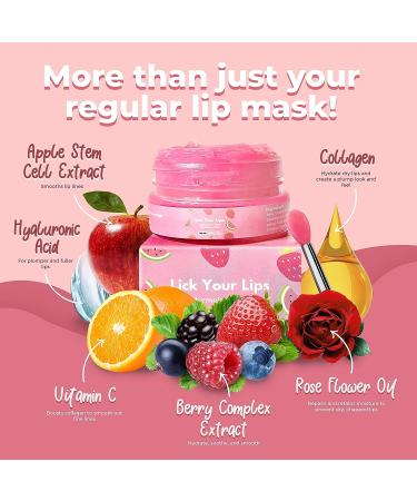 Berry Lip Sleeping Mask for Hydrated & Plump Lips | Anti-Aging Korean Lip Care with Collagen | Overnight Lip Treatment (20g) - Buy Online on GoSupps.com