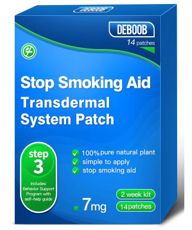 Quit Smoking Patches to Help Stop Smoking, Stop Smoking Aids Patches Step 3 (7 mg), 14 Patches 2 Week Kit, Easy and Effective to Quit Smoking,Transdermal System Patch Blue13