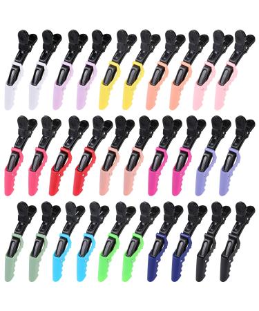 HH&LL 30pcs Alligator Styling Sectioning Hair Clips (15 Colors)