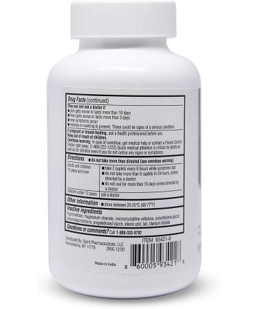 ValuMeds Acetaminophen 500mg Caplets - Extra Strength Pain Relief (500 Count) - Buy Online on GoSupps.com
