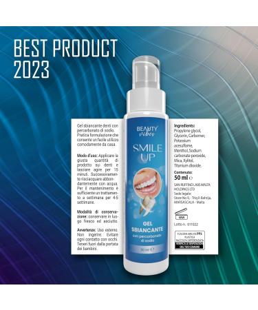 Smile Up Tooth Whitening Gel | Safe Enamel-Friendly Formula | Remove Stains with Sodium Percarbonate & Xylitol - Buy Online on GoSupps.com