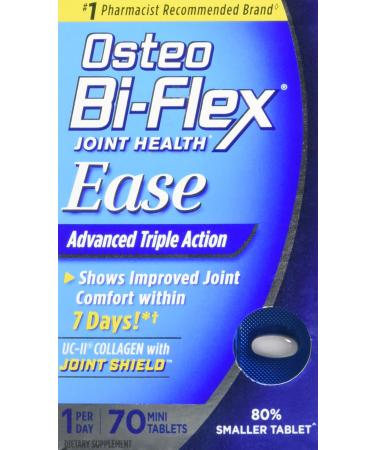 Osteo Bi-Flex Joint Health Ease Mini Tabs a Day Advanced Triple Action UC-II Collagen Formula 70 Count (Pack of 1)