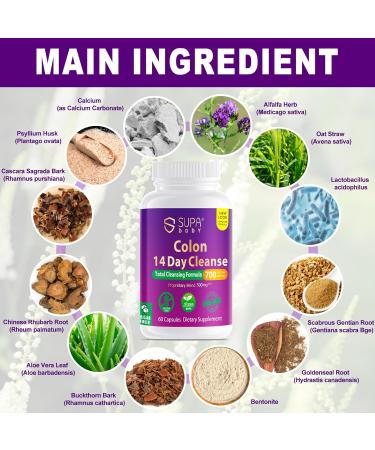 SUPABABY Colon Cleanse 14-Day Program Digestive Support with Probiotics & Bentonite Clay Vegan Sugar-Free Capsules Formulated for Women Gluten Free Lactose Free Hormone Free Antibiotic Free - Buy Online on GoSupps.com