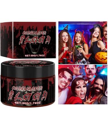  Zunishaone Stage Blood - Coagulated Gel Blood - 50ml Body Paint for Costume Beauty Fancy Dress Face and Body Makeup Halloween Party Adults Zombie and Vampire - Buy Online on GoSupps.com