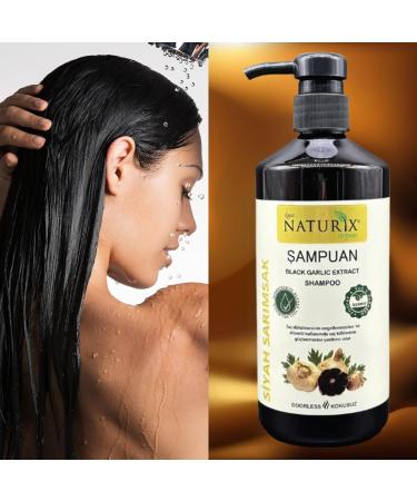 Nourishing Organic Hair Shampoo | Prevents Hair Loss & Promotes Growth | Black Garlic Hair Care - Buy Online on GoSupps.com