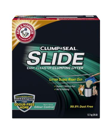 ARM & HAMMER Cat Litter | Clump & Seal Slide Non-Stop Odour Control | Dust Free Clumping Clay Litter | 12.7kg (Pack of 1) Non Stop Odour Control 12.7kg
