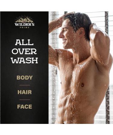 Wilder's Prime Men's Body Wash with Tea Tree Oil, Sandalwood & Vitamin B5 - 3-in-1 Shower Gel for Body, Hair & Face - 32 oz - Made in USA - Buy Online on GoSupps.com