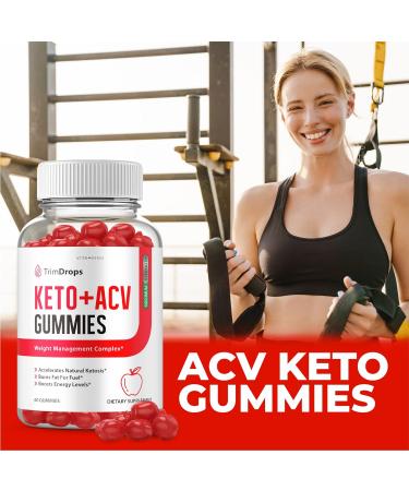 Trim Drops Keto ACV Gummies - Advanced Ketosis Formula (60 Gummies) - Buy Online on GoSupps.com