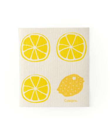 Cuisipro All Purpose Small Eco-Cloth 7.87x6.7" Lemon Twin Lemon
