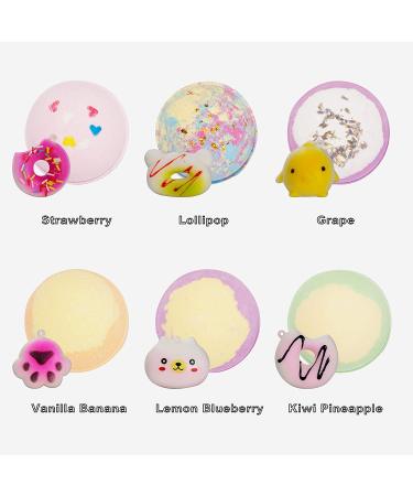 JOYIN Bath Bombs with Squishy Toys - 6 Pack Bubble Bath Fizzies | Perfect Gift for Kids - Birthday, Christmas, Valentine's, Easter - Buy Online on GoSupps.com