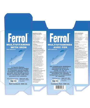 Ferrol Multivitamins with Iron - Buy Online on GoSupps.com