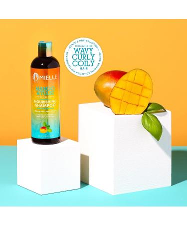 Mielle Organics Mango & Tulsi Nourishing Shampoo - Hydrating Hair Cleanser - Buy Online on GoSupps.com
