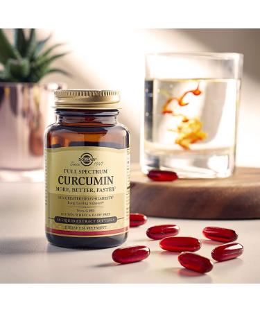 Solgar Full Spectrum Curcumin 30 Liquid Extract Softgels - Premium Turmeric Supplement - Buy Online on GoSupps.com