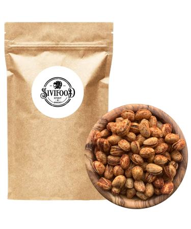 SIVIFOOD roasted pistachios with BBQ spice mix 500g - spicy pistachios with smoke aroma and BBQ spice salt - premium quality spicy and spicy barbecue nuts of high quality