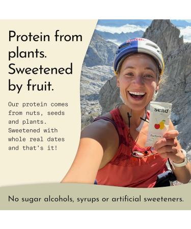 Buy Send Bars Plant Protein Bars with Greens - Peanut Butter Flavor (8 Bars) | Boost Focus Stress Tolerance & Energy | Organic Ingredients - Buy Online on GoSupps.com
