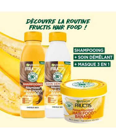  SET OF 6 Fructis Hair Food Nourishing Vegan Banana Shampoo 350ml - Buy Online on GoSupps.com