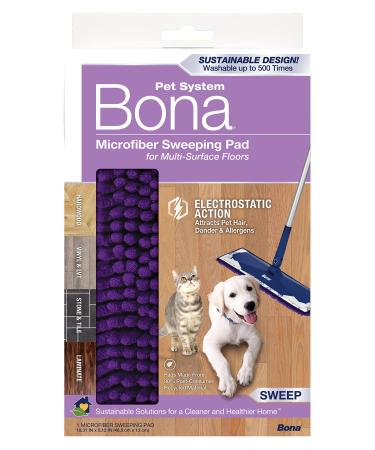Bona Pet System Microfiber Sweeping Pad for Multi-Surface Floors
