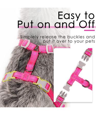 Thinkpet No-Pull Dog Harness Leash Set | Breathable Adjustable Safety Harness for Small Medium Large Dogs | Padded Reflective Running Harness (1 Pack) - Rose - Buy Online on GoSupps.com