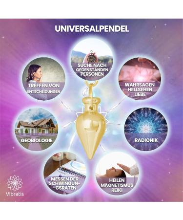 Esoteric Pendulum Golden Drop | Universal Metal Pendulum for Geobiology Reiki Divination & Radionics - Shop Now! - Buy Online on GoSupps.com