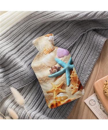 Buy Shells Starfish Hot Water Bottle with Plush Cover - Ideal Hand Warmer for Adults & Children | 26.5x15.3cm - International Shipping Available - Buy Online on GoSupps.com
