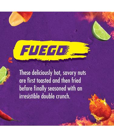 Takis Hot Nuts Fuego Double Crunch Peanuts - Box of 12 Individual Bags, 3.2 oz Each - Buy Online on GoSupps.com