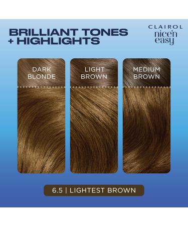  Clairol Clairol Nice'n Easy Cr me Oil Infused Permanent Hair Color 6.5 Light Brown - Buy Online on GoSupps.com