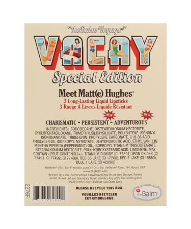 Shop Balm Voyage Vacay Matte Lip Trio - Special Edition 3 Pc Lipstick Set for Women | Persistent Charismatic Adventurous - Perfect for International Shipping - Buy Online on GoSupps.com